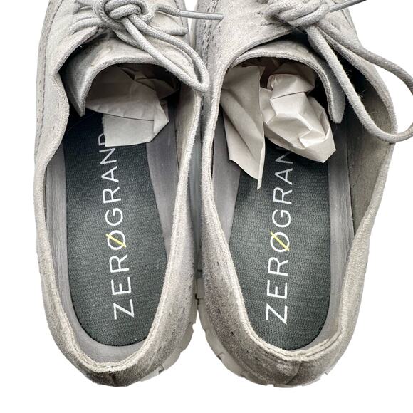 Cole Haan | Women | Zero Grand Tour Gray Suede Oxford Sneakers | Size 10 B - Picture 8 of 12